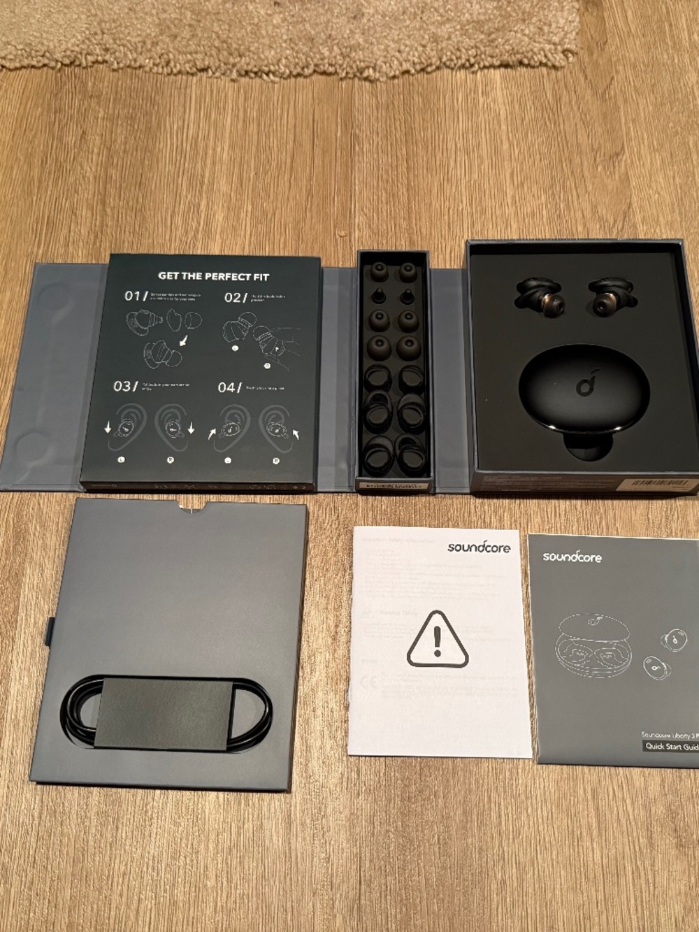 Soundcore Liberty 3 Pro A3952 Earbuds Wireless Bluetooth Black Genuine OEM